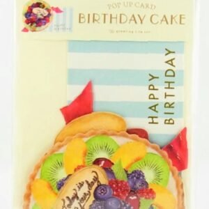 立體生日卡 - 米色水果撻